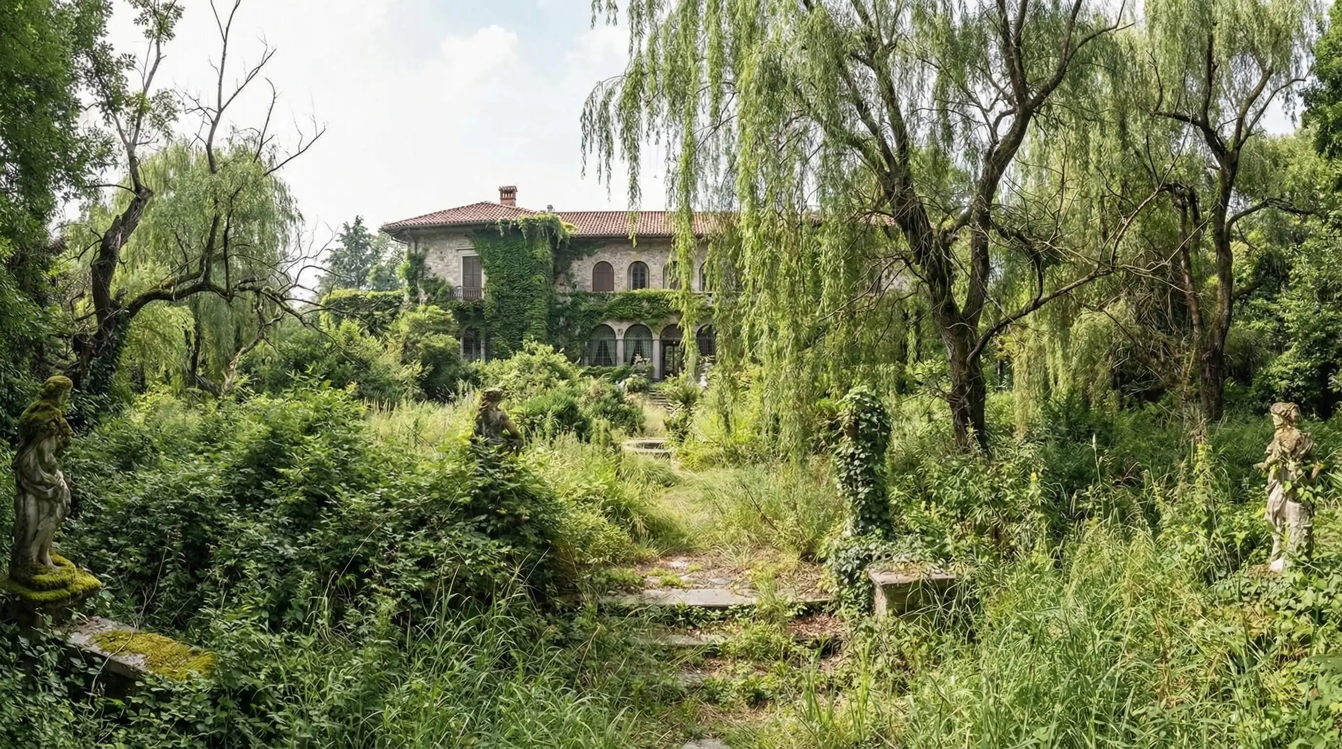 Giardino prima dell'intervento